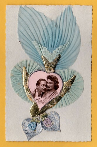 Original heart card with tulle