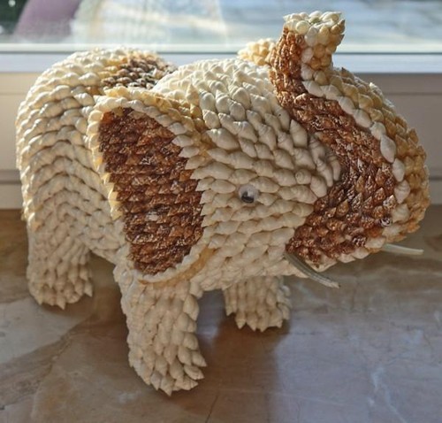 *Elephant studded with many