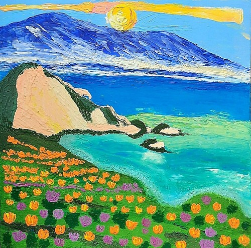 Acrylic picture handmade - acrylic,