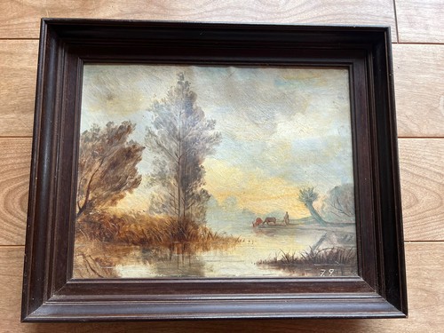 Signed watercolour idyllic - signed,