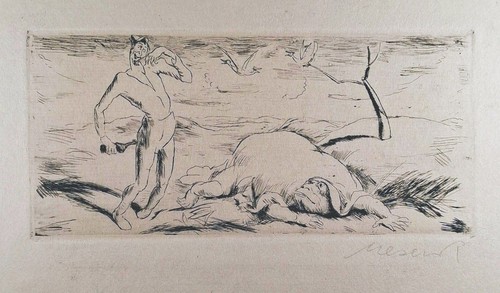 Original etching 1921 - etching.,
