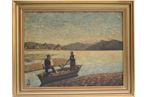 Mountain farmers the lake - farmers,