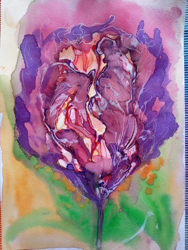 Watercolour abstract picture - watercolour,