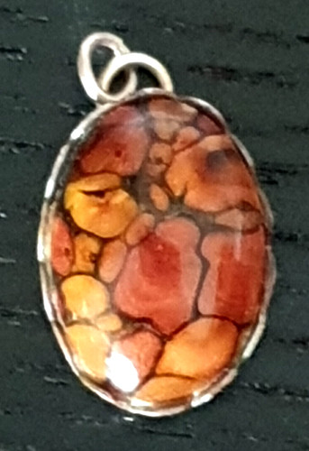 Boulder opal pendant - boulder, genuine