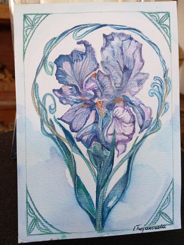 Watercolour abstract picture - watercolour,