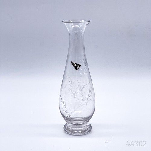 Vintage glass vase with - glass,